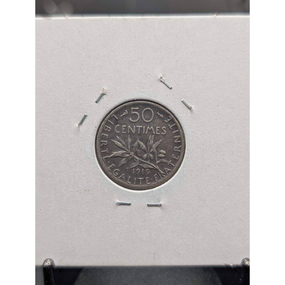 1919 France 1 Franc Sower • .0671 ASW • Attractive Natural Toning